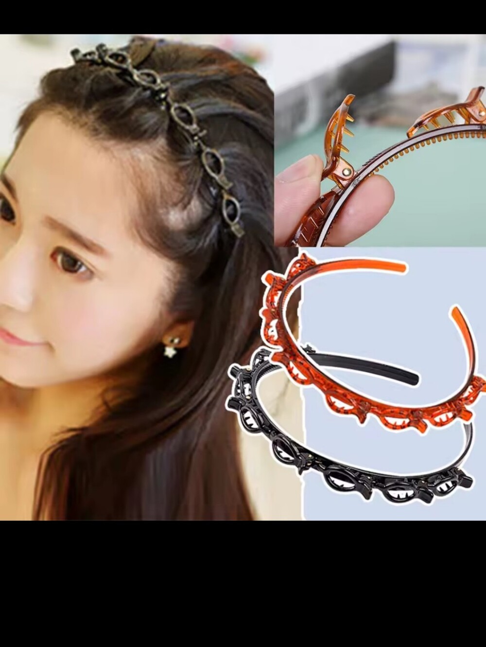 butterfly clip headband - Picture 2 of 3